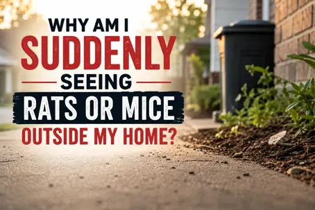why am I seeing rats or mice outside