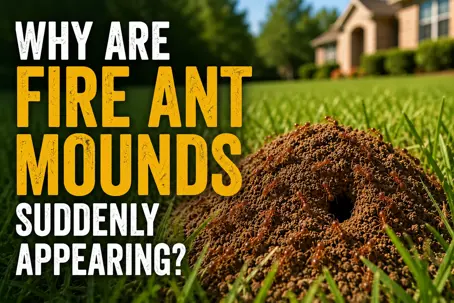 Fire ant mounds