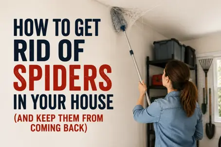 How to get rid of spiders in your house